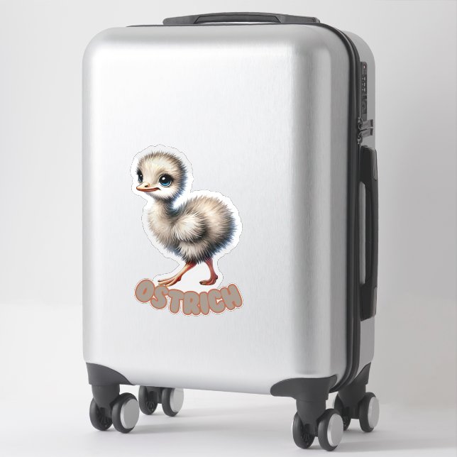 OSTRICH - KINDERZIMMER STICKER (Koffer)