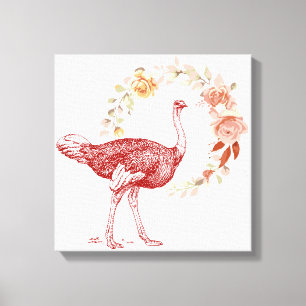 Ostrich Leinwanddruck