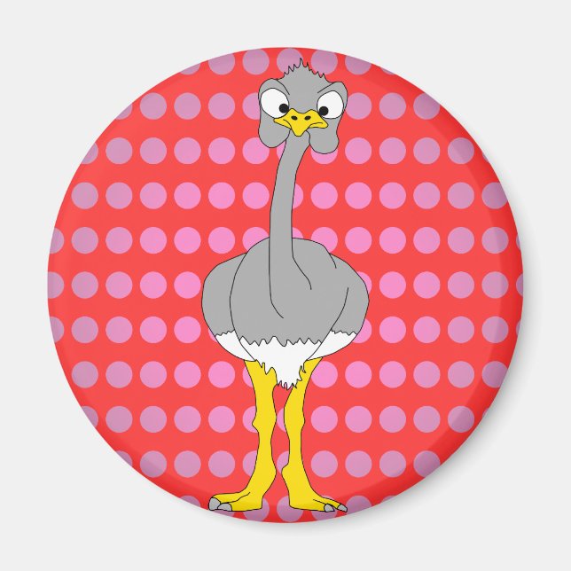 Ostrich Magnet (Vorne)