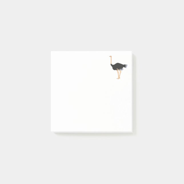 Ostrich Post-it Notes Klebezettel (Vorderseite)