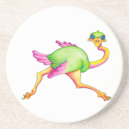 Ostrich Sandstein Untersetzer