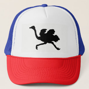 Ostrich-Silhouette Truckerkappe