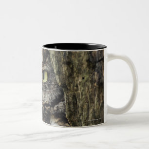 OstSchrei-Eule(graue Phase) Otus Asio Zweifarbige Tasse