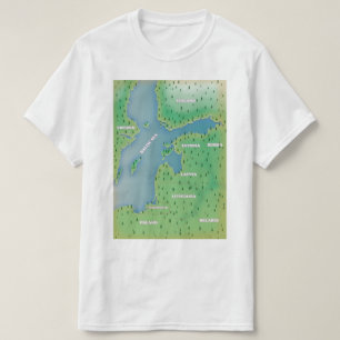 Ostsee-Karte T-Shirt