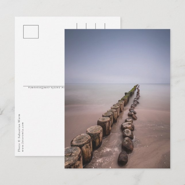 Ostsee Seascape-Foto Postkarte (Vorne/Hinten)