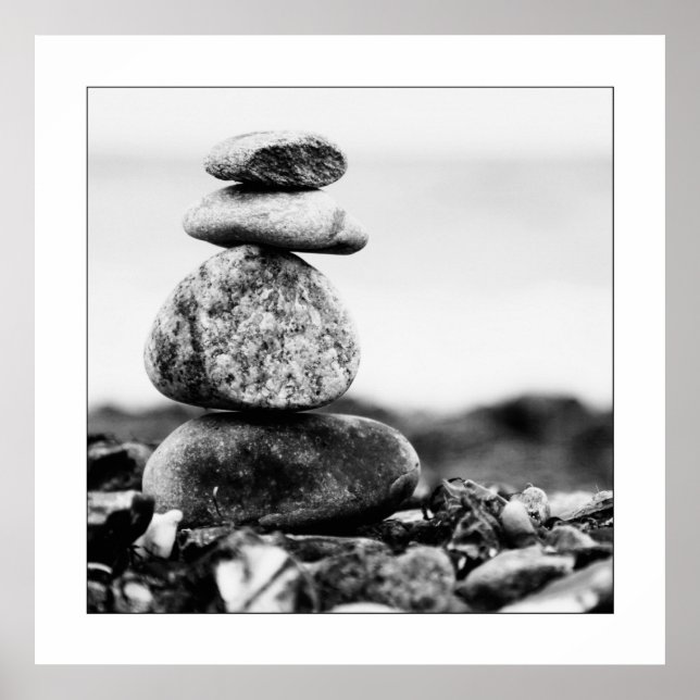 Ostsee Steine Poster (Vorne)