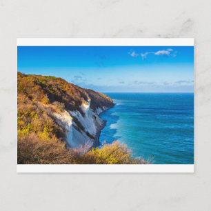 Ostseeküste auf der Insel Moen in Dänemark Postkarte