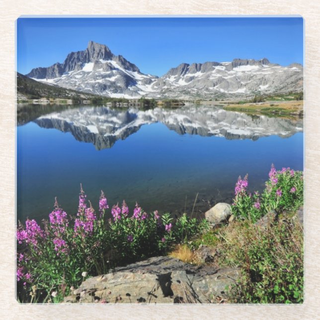 Ostsierra Berge Glasuntersetzer (Vorderseite)