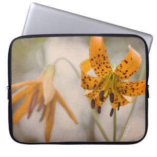 Ostsierra Tiger-Lilien-Wildblumen Laptopschutzhülle