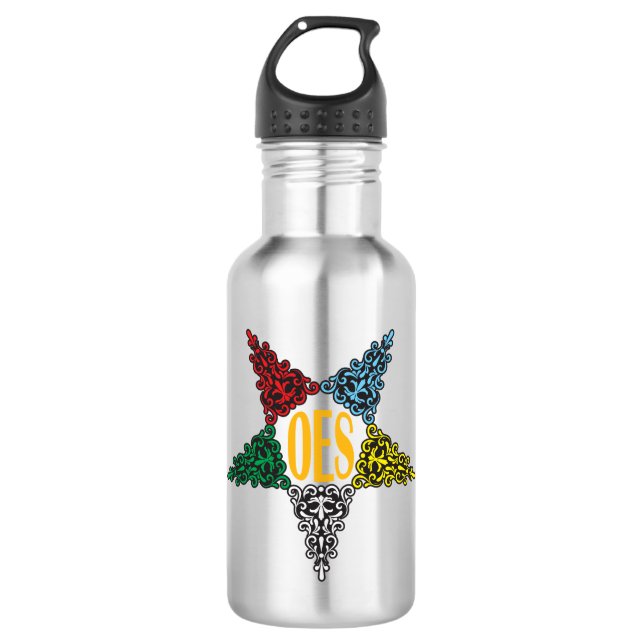 Oststern-Wasser-Flasche Edelstahlflasche (Vorderseite)