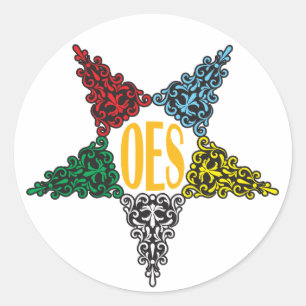 Oststernaufkleber Runder Aufkleber