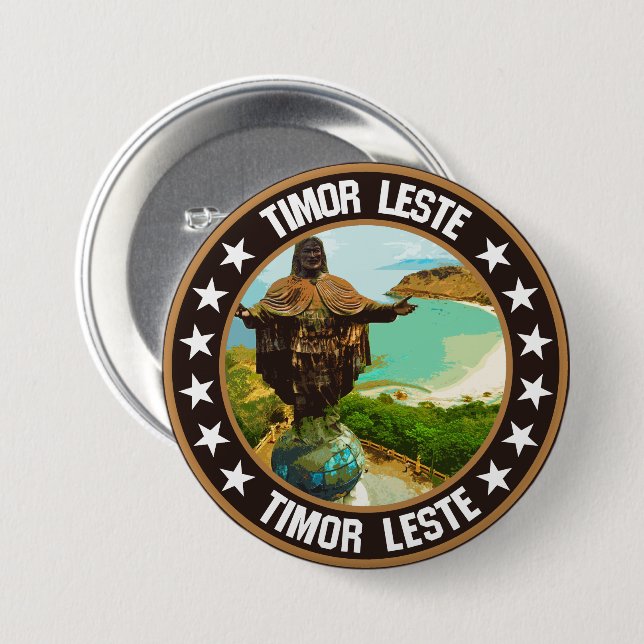 Osttimor Button (Vorne & Hinten)