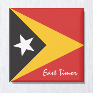 Osttimor-Fahne & Ozeanien - Ferien-/Sportfans Magnet