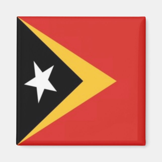 Osttimor - FLAG Osttimor, Kühlschrank Magnet (Vorne)