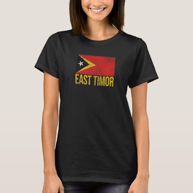 Osttimor-Flagge Dili T-Shirt (Vorderseite)