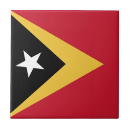 Osttimor-Flagge Fliese