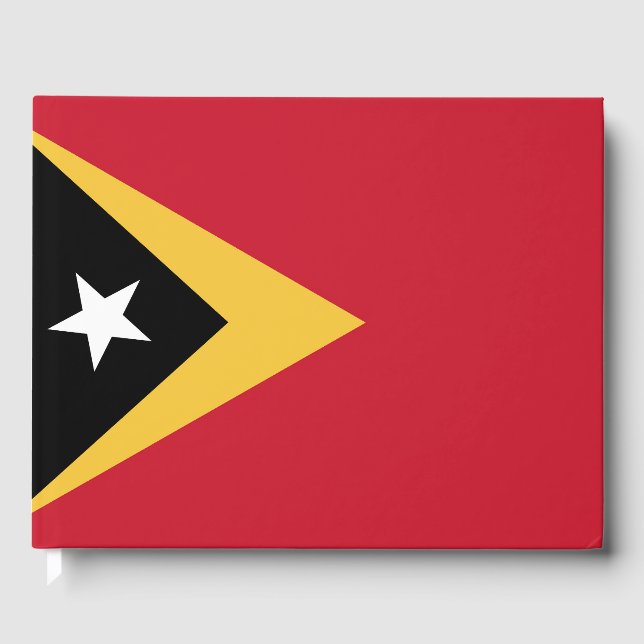 Osttimor-Flagge Gästebuch (Vorderseite)