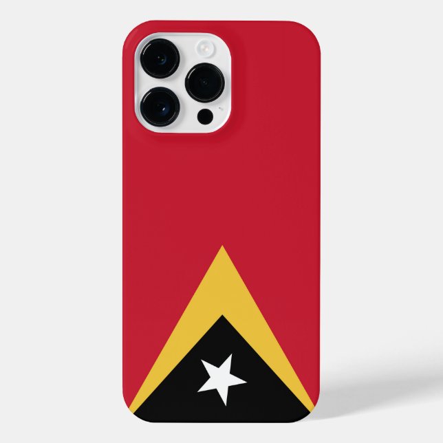 Osttimor-Flagge iPhone 14 Pro Max Hülle (Rückseite)