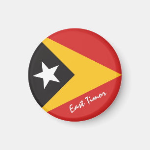 Osttimor-Flagge & Ozeanien - Reise-/Sportfans Magnet