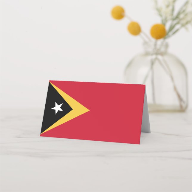 Osttimor-Flagge Platzkarte (Vorderseite)