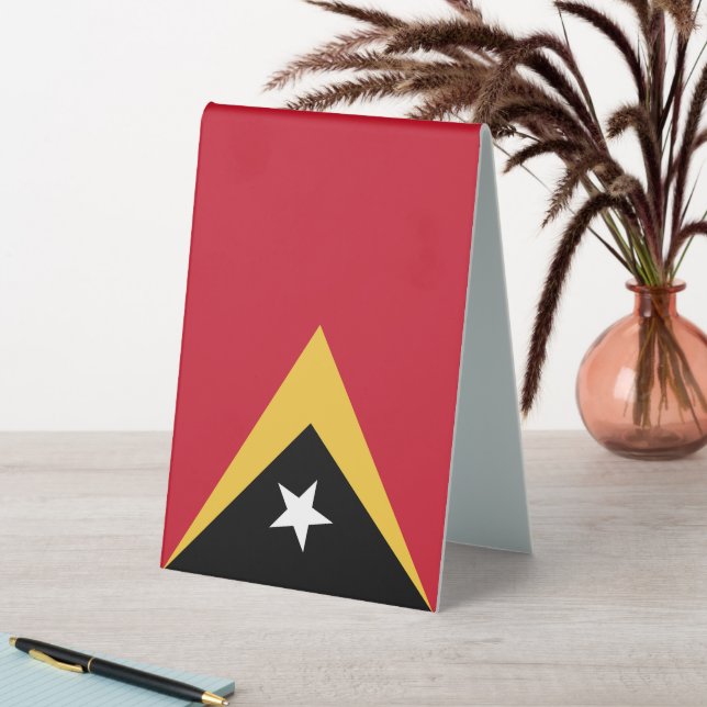 Osttimor-Flagge Tischaufsteller (In Situ (Tisch))