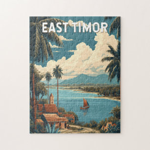Osttimor-Illustration Reise Kunst Vintage