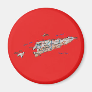 Osttimor-Kartenmagnet Magnet