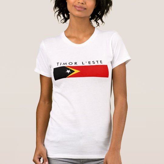 Osttimor-Landesflaggenationssymbol lang T-Shirt