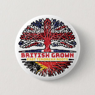 Osttimor Osttimor Britisches UK Tree Roots Button