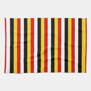 Osttimor Papua-Neuguinea-Flagge Streifen Land p Geschirrtuch