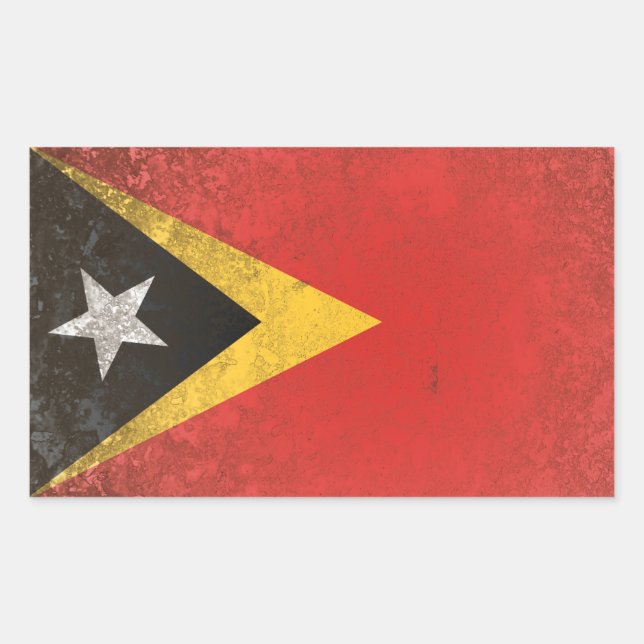 Osttimor Rechteckiger Aufkleber (Vorderseite)