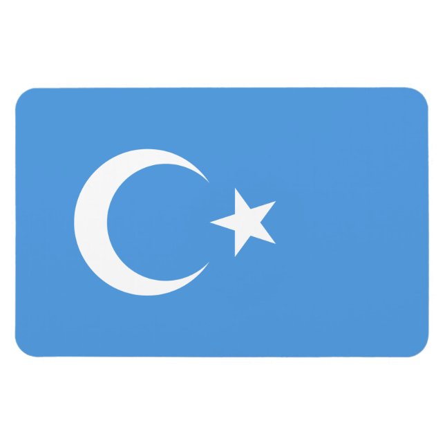 Ostturkestan Uyghur Flag Magnet (Horizontal)