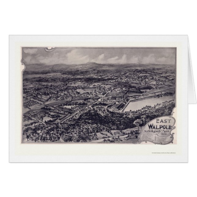 OstWalpole, panoramische Karte MAs - 1898 (Vorderseite (Horizontal))