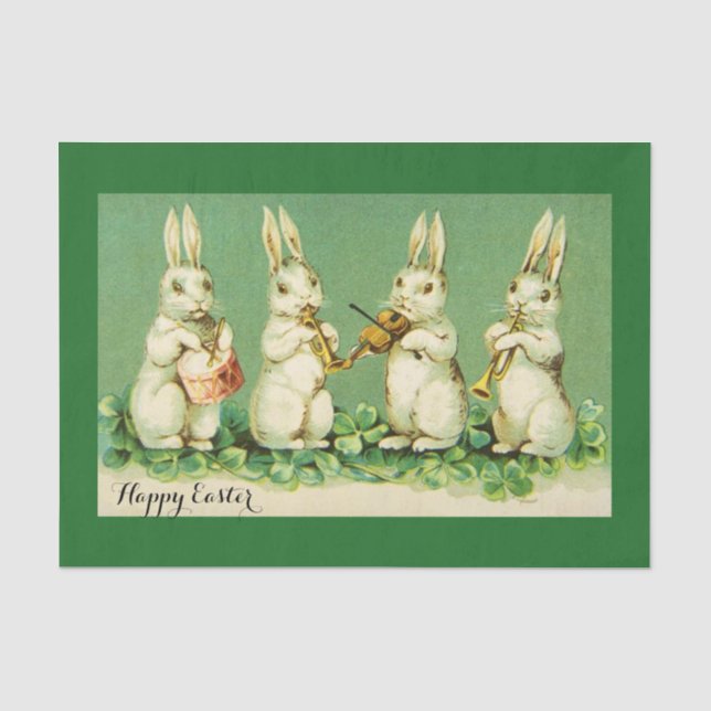 OSTWEISS RABBIT ORCHESTRA Musik Kaninchen machen Seidenpapier (Vorderseite)
