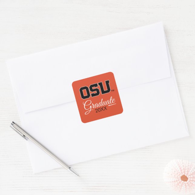 OSU QUADRATISCHER AUFKLEBER (Umschlag)