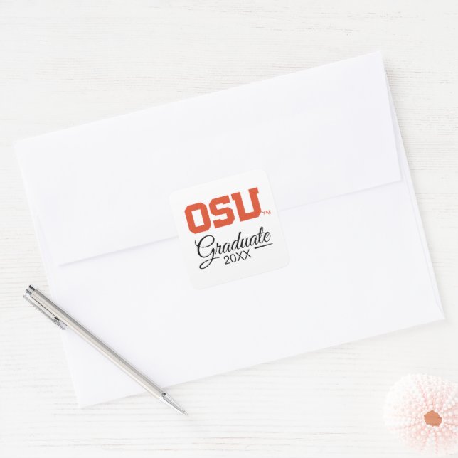 OSU QUADRATISCHER AUFKLEBER (Umschlag)