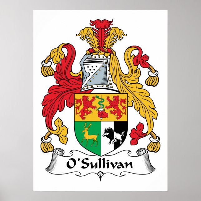 O'Sullivan Familienwappen Poster (Vorne)