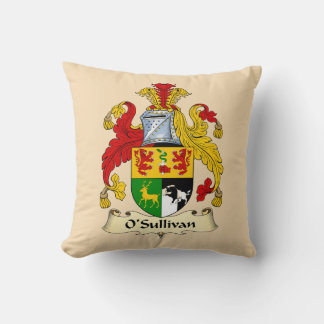 O'Sullivan Family Coat of Arms Throw Pillow Kissen