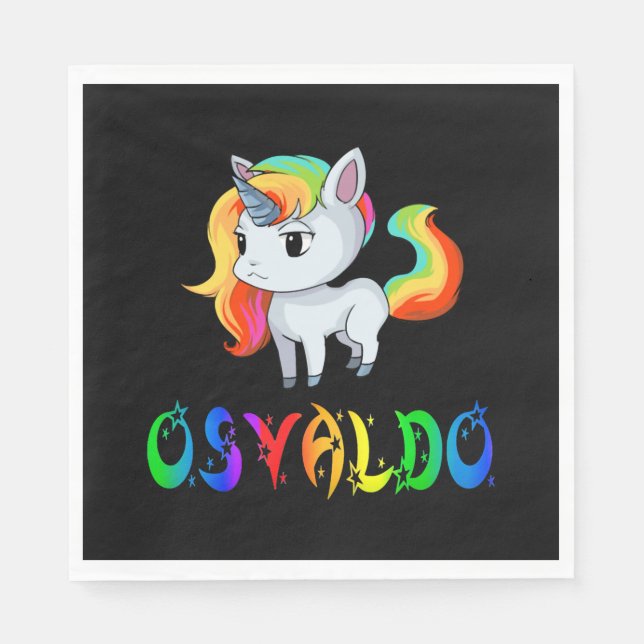 Osvaldo Einhorn Serviette (Vorderseite)