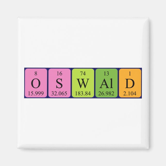 Oswald Periodenmagnet Magnet (Vorne)