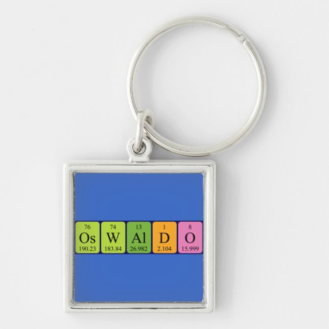 Oswaldo periodischer Tabellennummerring Schlüsselanhänger (Vorne)