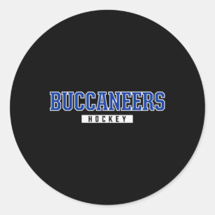 Oswego Buccaneers Eishockey Runder Aufkleber