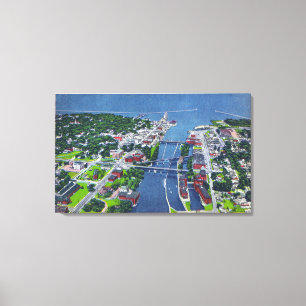 Oswego Fluss, Verschlüsse, Hafen-Eingang Leinwanddruck