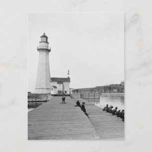 Oswego Harbor West Pierhead Lighthouse Postkarte