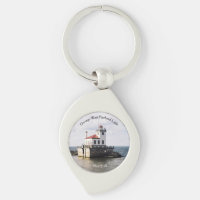 Oswego West Pierhead Light Metal Schlüsselkette