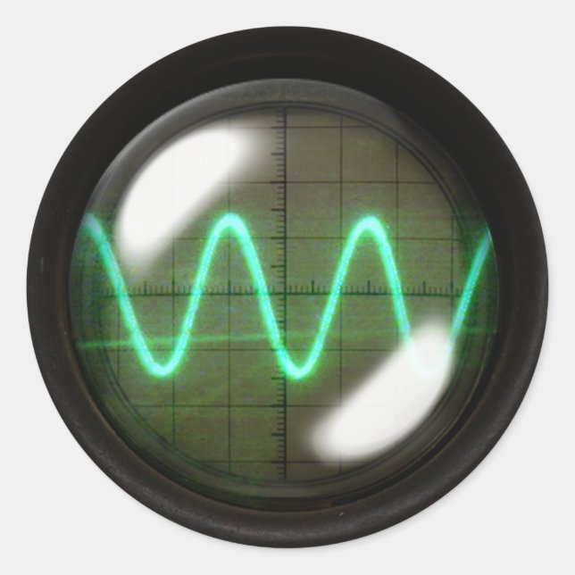 Oszillator Runder Aufkleber (Vorderseite)