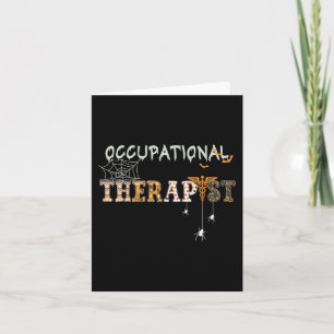OT Arbeitstherapeut Halloween OTA sp Karte