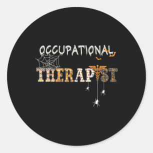 OT Arbeitstherapeut Halloween OTA sp Runder Aufkleber