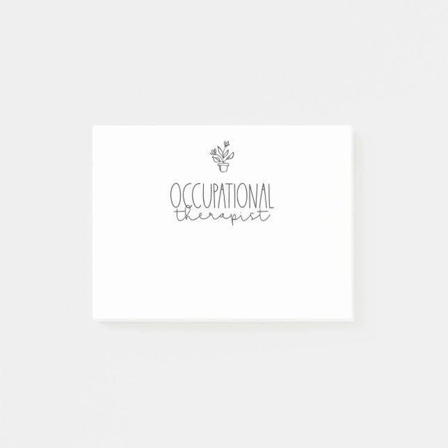 OT Arbeitstherapie Post-it Klebezettel (Vorderseite)