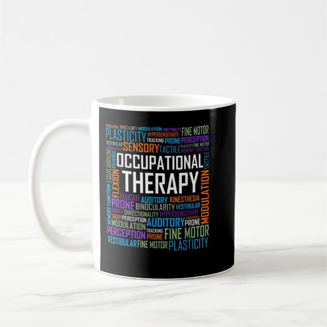 OT Berufs-Therapeut Monatsgeschenk Kaffeetasse (Links)